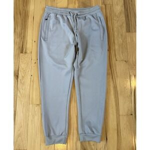 U-510 Pants Mens 34x26 Gray Sweatpants Joggers Zipper Pockets Activewear Casual